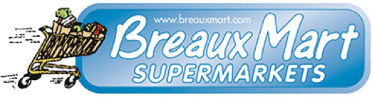 A theme logo of Breaux Mart